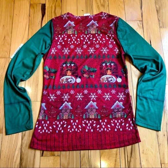 FAUX REAL SHIRT CHRISTMAS T-SHIRT M NWT - Picture 9 of 13